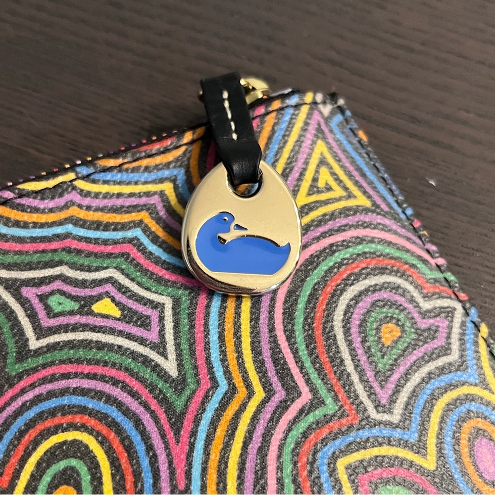Dooney & Bourke Multicolor Graffiti Print Wristlet - Picture 4 of 5